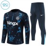 Chelsea Training Huppari 2024-25 Neljännes Zip Navy - Lasten